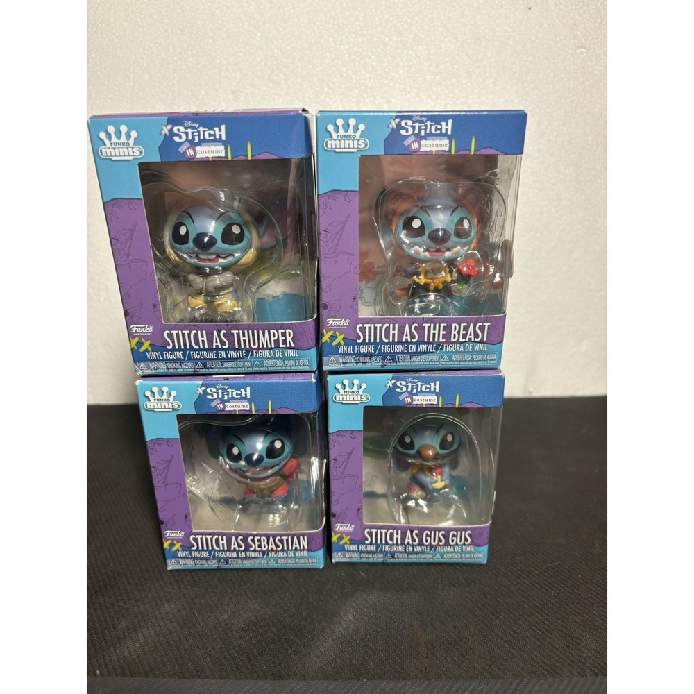 Funko Disney Lilo & Stitch‎ Minis in Costume Bundle Lot X4 - New in Box Sealed!